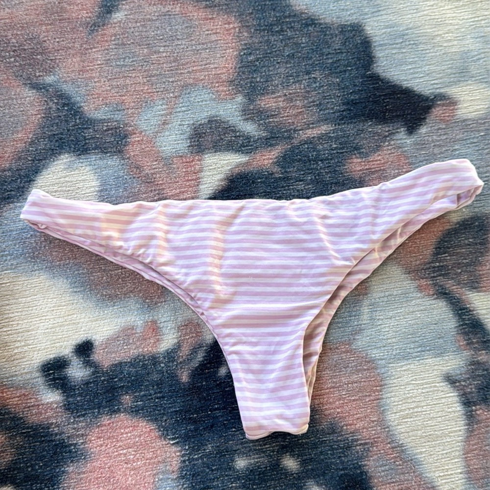 Mai Underwear Pink and White Striped Bikini Bottom - Picture 4 of 4